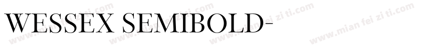 Wessex Semibold字体转换